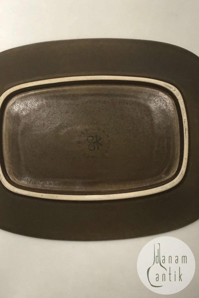 Bing og Grøndahl / Kronjyden Brun Azur Serveringsfad