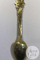 A.ミケルセン・クリスマススプーン 1910年一部金箔入り銀製スプーン(誤植)