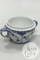 Royal Copenhagen Shell Painted Half Lace Zuckerdose ohne Deckel Nr. 605