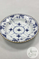 Royal Copenhagen Blue Fluted Deep Plate with Gold No 1170