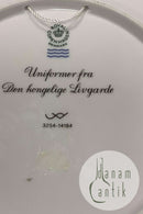 Royal Copenhagen platte Uniformer fra Den Kongelige Livgarde 1685