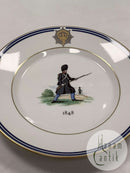 Royal Copenhagen platte uniformer fra Den Kongelige Livgarde 1848