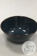 Nordby Samsø Skål med blå glasur