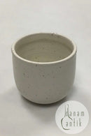 Dänische Vase aus weißem Steingut Unbekannt