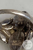 Georg Jensen Sterling Sølv Ring  No 48, To sølvsten