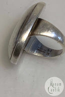 Georg Jensen Sterling Sølv Ring No 90 B Sølvsten