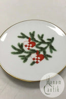 Bing og Grøndahl Juleminiatureplatte med grangren og julehjerter No. 2813/5709