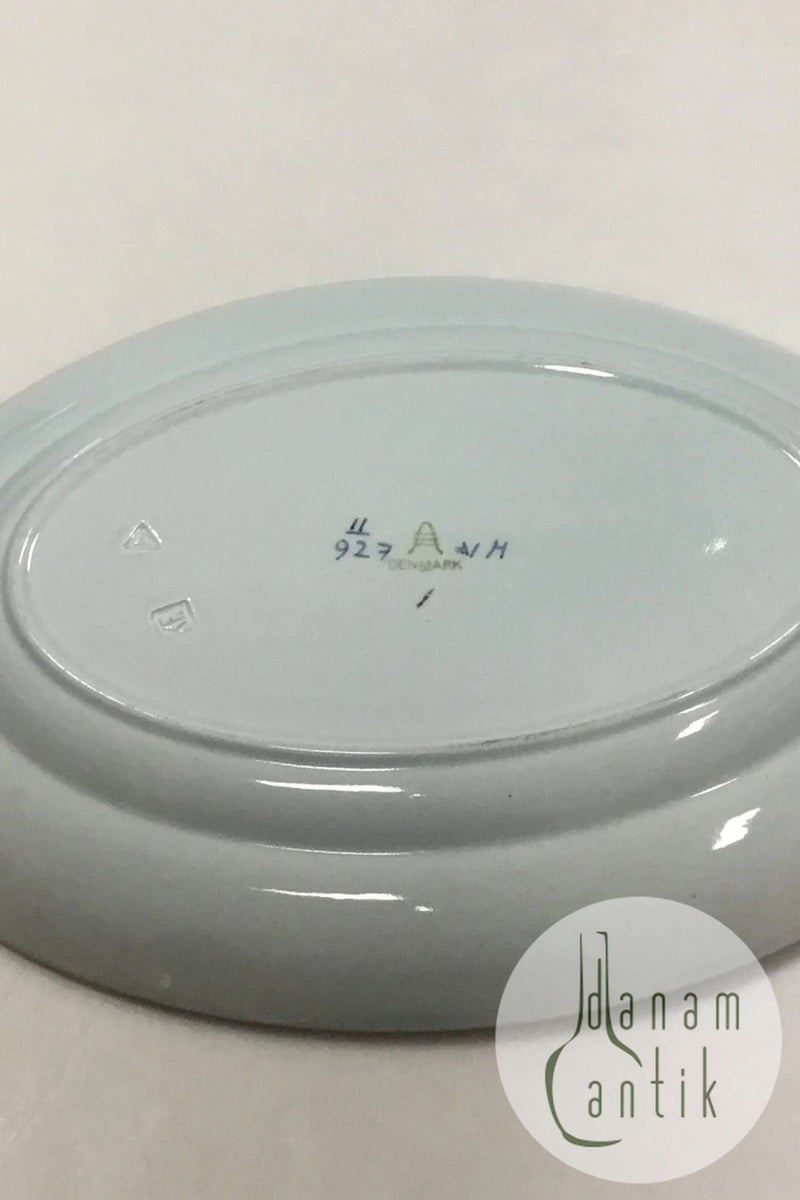 Royal Copenhagen Blå Tranquebar Ovalt fad No 927