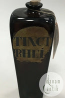 Holmegaard Apotekerflasken, krukke med tekst TINCT RHEI fra 1983