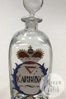Holmegaard Apotekerflasken, krukke med tekst CARBUNC fra 1991