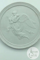 Thorvaldsen bisquit platte Royal Copenhagen "Natten" 19. årh. No. 123