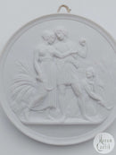 Bing og Grøndahl bisquit platte "Ungdom og forår" 19. århundrede ( no. 117)