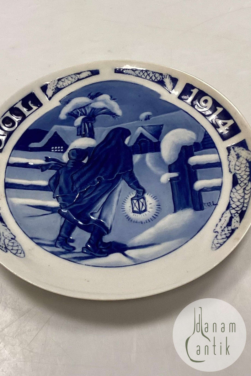 Rørstrand Sverige Juleplatte fra 1914