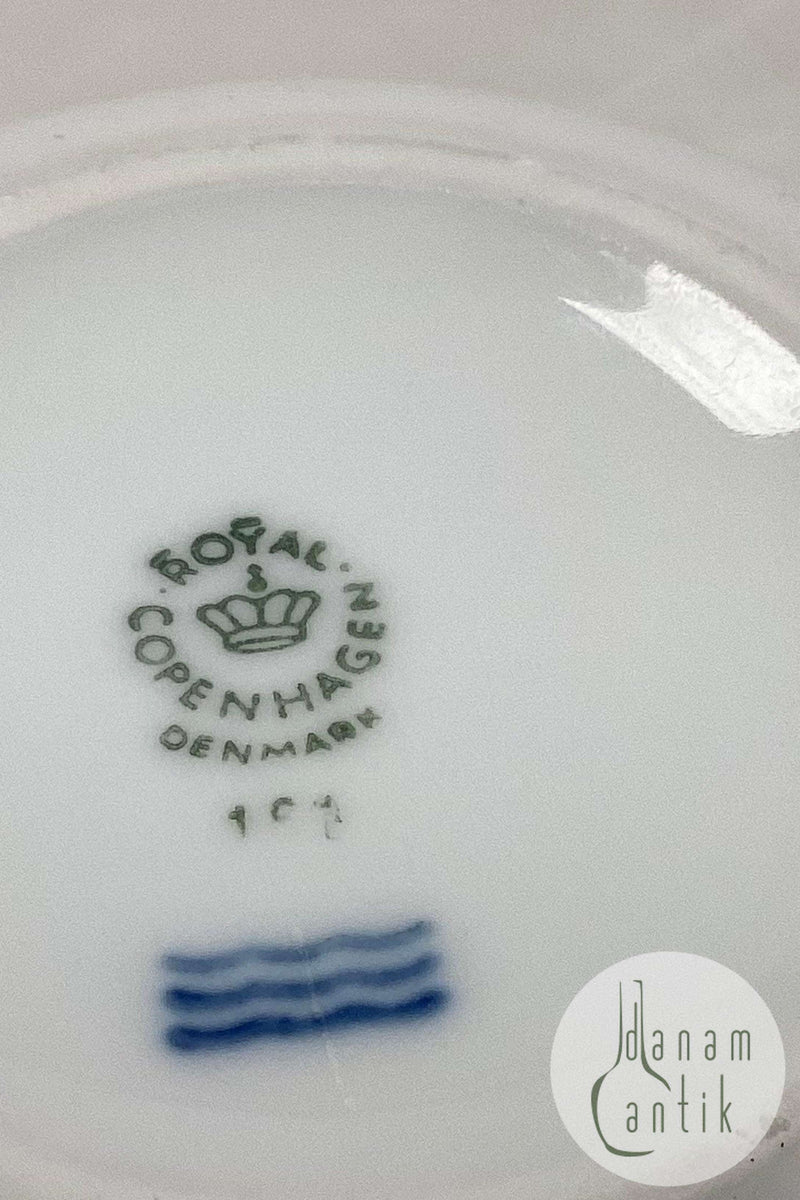 Royal Copenhagen Sukkerskål I hvidt porcelæn No. 163
