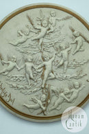 Stephen Sinding: Bing and Grondahl bisquit plates "Merry Christmas Merry Christmas"