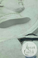 Pair of Royal Copenhagen portrait plates in bisquit by Niels Georg Henriksen 1884