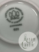 Bing og Grøndahl Grå Orkide Dæktallerken No 631. 30 cm