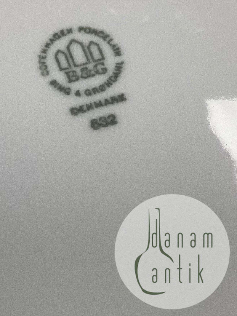 Bing and Grondahl Grey Orchid Large Dinner Plate No 632