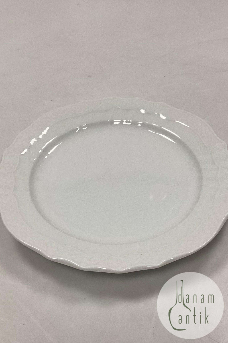 Royal Copenhagen hvid Josephine Kagetallerken No. 618