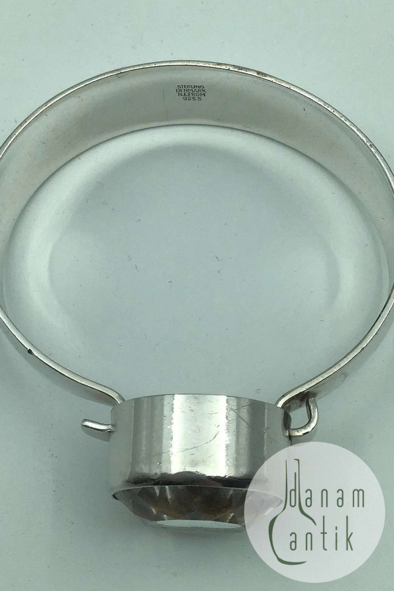 Niels Erik From Sterling Sølv Armring Bjergkrystal