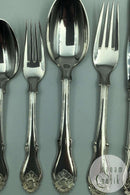 霍森斯银色洛可可式银质餐具套装（6人份）（30件