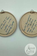 Små Peter Ipsen Terracotta Platter "Dagen" og "Natten" af Bertel Thorvaldsen