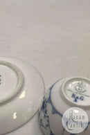 Bing og Grøndahl Blåmalet / Musselmalet Riflet Kaffekopper