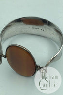 "Georg Jensen" Vivianna Torun Bülow-Hübe Sølv Armlænke Eget Værksted Biot Unika