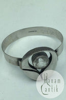 Sten og Laine, Finland, Sterling Sølv Armring, Bjergkrystal