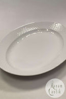 ビング＆グロンダール エレガンス、ホワイトラージオーバルディッシュ No.15