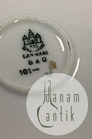 Bing and Grondahl Saxon Flower, White Cake Dish No 101