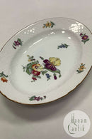 Bing and Grondahl Saxon Flower, White Serving Dish No 318