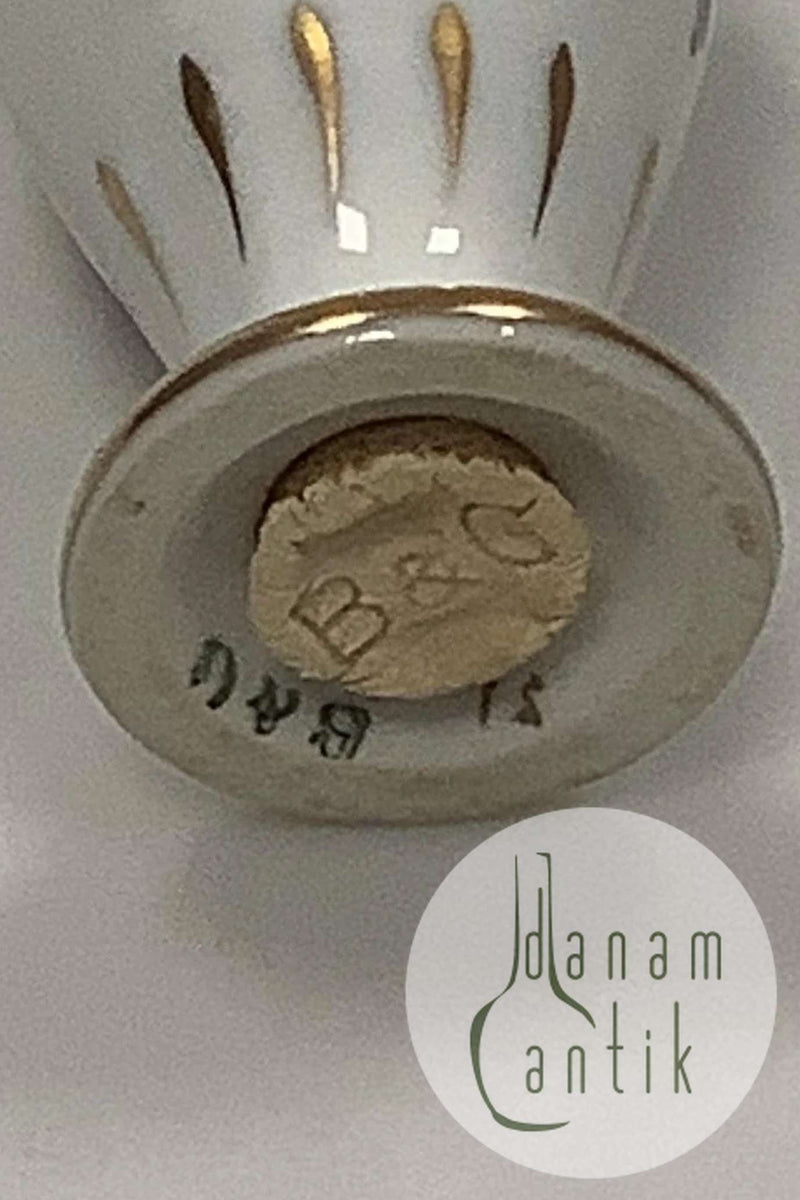 Bing og Grøndahl Saksisk Blomst, Hvid Salt -og Peberbøsse