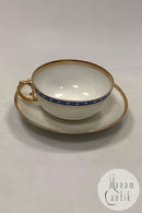 Bing og Grøndahl Antik Thekop med flot Blå kant dekoration