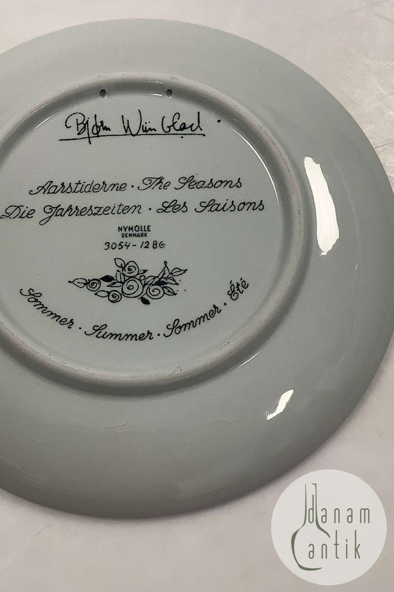 Bjorn Wiinblad Nymolle Ceramics. The 4 seasons - Summer No 3054 - 1286