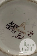 Aluminia Tenera kunstfajance Kande med Låg No. 434-3143