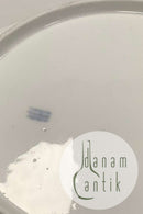 Antike Royal Copenhagen Light Saxon Dinner Plate Maßnahmen 24cm / 9,45 Zoll von 1850-1880 hat Gold Verschleiß