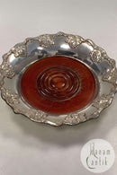 Bottle tray in silver plate English