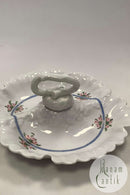 Bing og Grøndahl kabaretfad med roser og blå dekoration