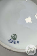 Royal Copenhagen Musselmalet Riflet Låg med sommerfugl