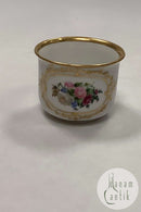 Antik Royal Copenhagen Kaffekop med Blomster Motiv