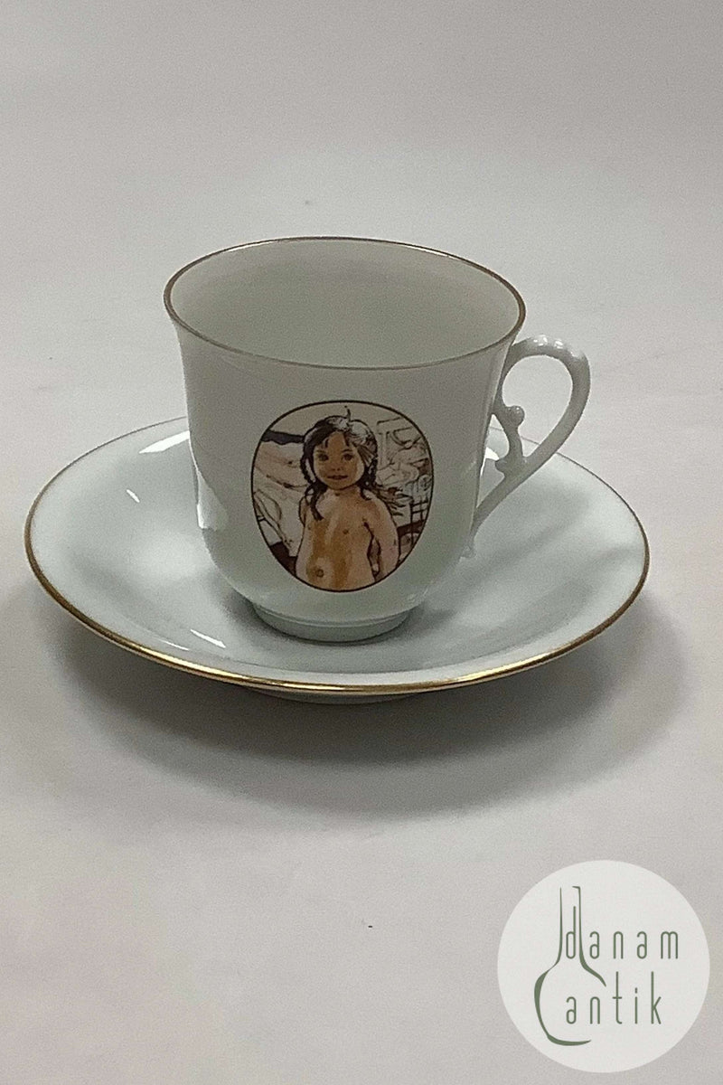 Bing og Grøndahl Carl Larsson Kaffekop og underkop No. 4504 / 305 Motiv 4