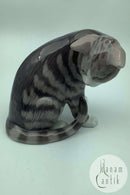 Bing和Grondahl的条纹猫小雕像，编号301