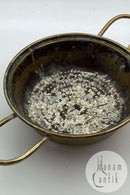 Antikt dørslag i kobber med to håndtag - Stemplet 19. årh.