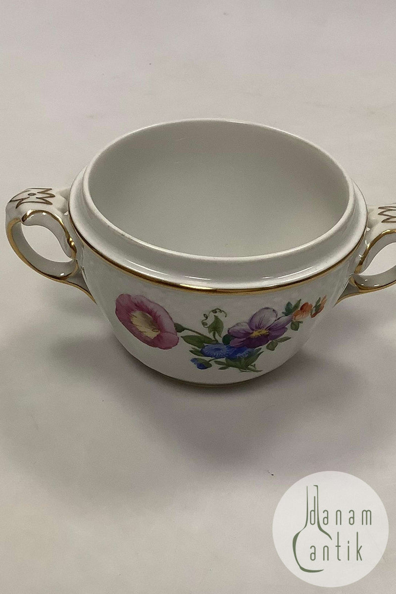 Royal Copenhagen Saksisk Blomst, Let Sukkerskål uden låg No 1680