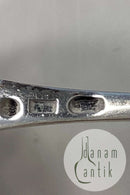 Dansk serveringsske i sølv