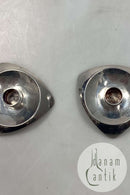 Par Bent Knudsen Sterling Sølv Lysestager No. 1050