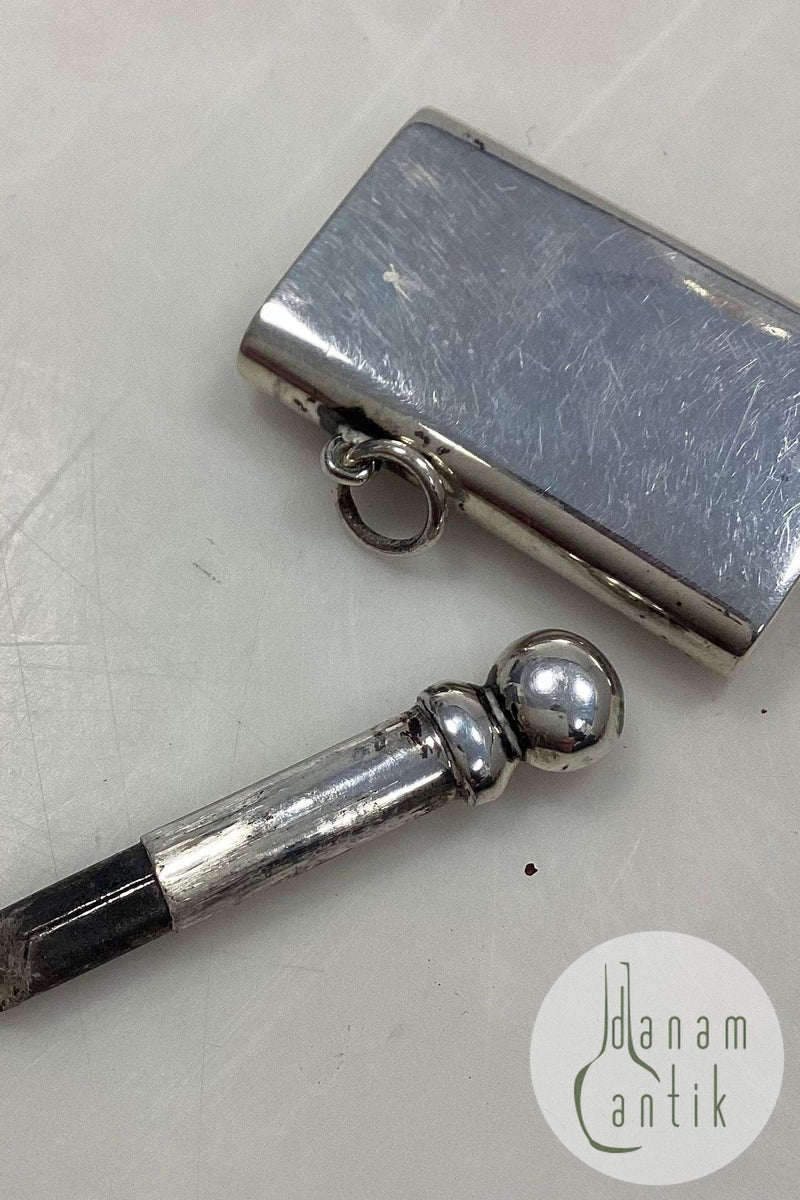 Miniature Pen til Blæk i Sølv