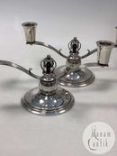 Gran og Laglye Sølv Art Deco 2 Armet Lysestage (Par)