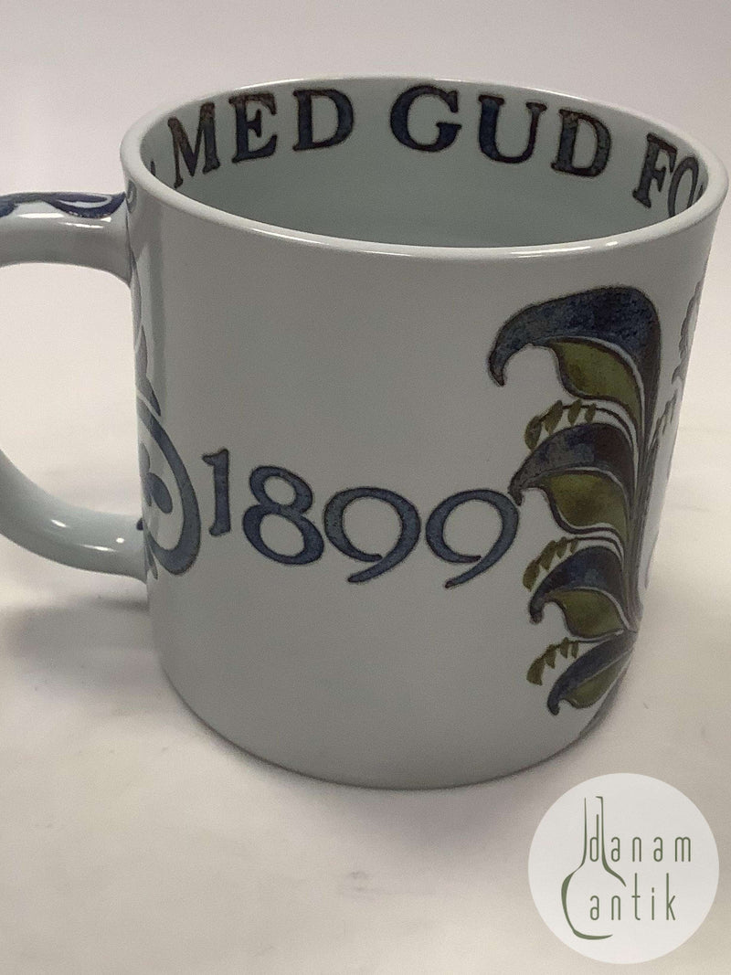 Royal Copenhagen Aluminia Frederik d. 9 Stort Krus 1969